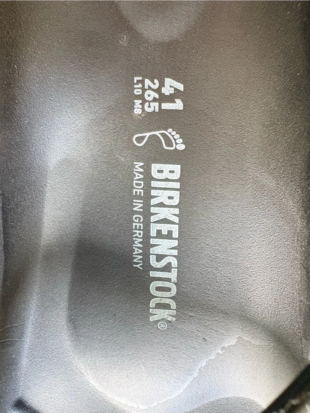 Birkenstock Arizona EVA Black Two-Strap Sandals with Buckles- mens 8, ladies 10.